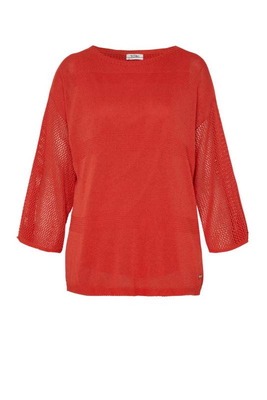 TONI Fashion Style »Gerda« red Gehäkelter Sommerpulli Kauf eins, bekomm eins gratis