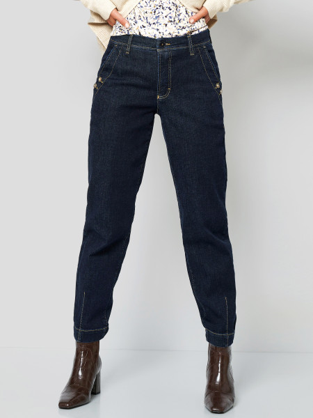 TONI Fashion Style »Liv« dark blue Karottenjeans mit Details Tägliche Deals