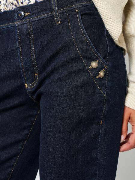 TONI Fashion Style »Liv« dark blue Karottenjeans mit Details Tägliche Deals