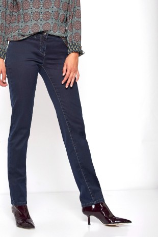 TONI Fashion Style »Perfect Shape« dark blue Dunkle Basic-Shapingjeans Tiefpreis