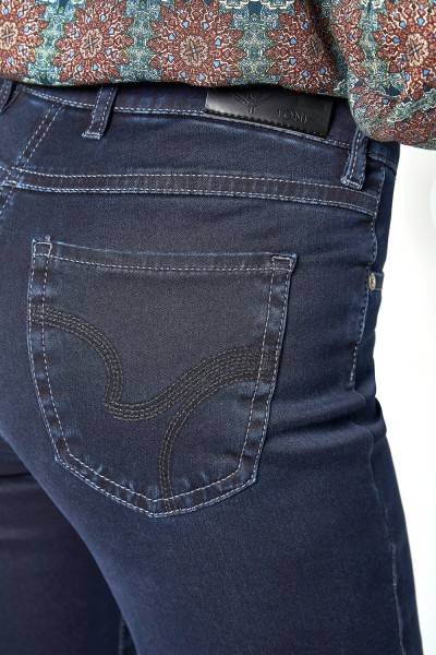 TONI Fashion Style »Perfect Shape« dark blue Dunkle Basic-Shapingjeans Tiefpreis