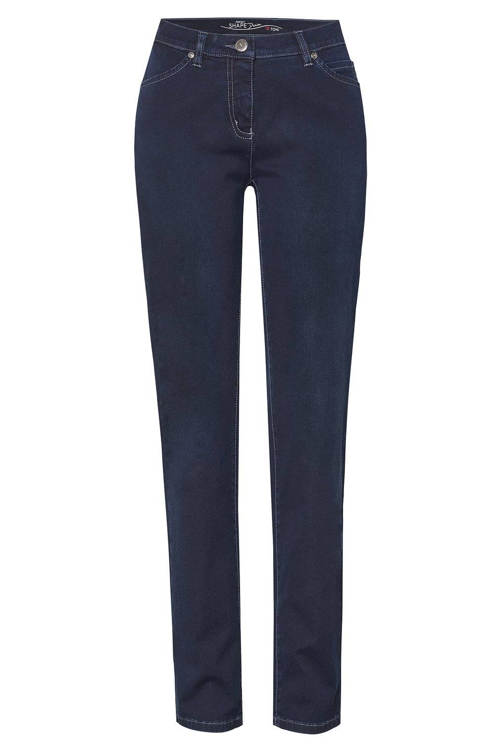 TONI Fashion Style »Perfect Shape« dark blue Dunkle Basic-Shapingjeans Tiefpreis