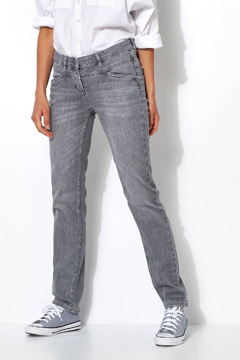 TONI Fashion Style »Perfect Shape« grey used Authentische Shapingjeans Begrenzte Freigabe