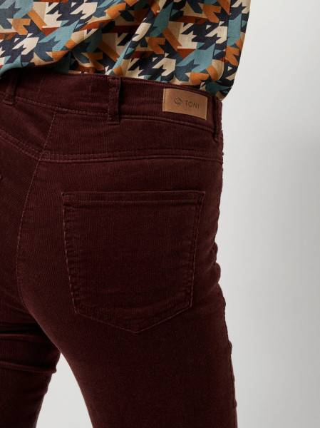 TONI Fashion Style »be loved« dark red Cordhose mit hohem Bund Letzte 2 Tage