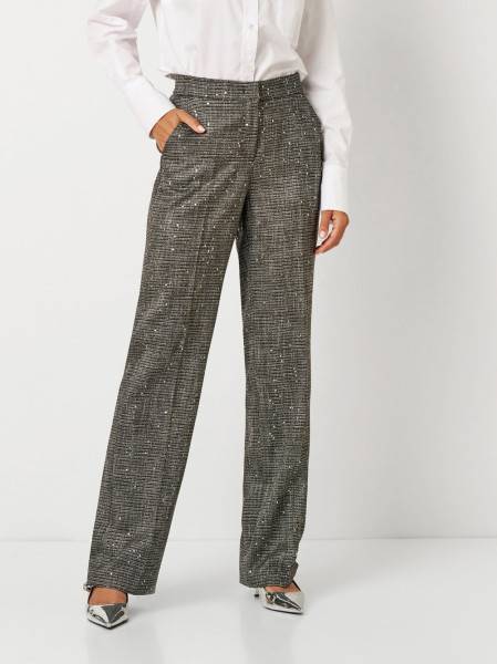 TONI Fashion Style »Luisa« silver/black Glamouröse Hose mit Pailletten Vierteljährliche Förderung