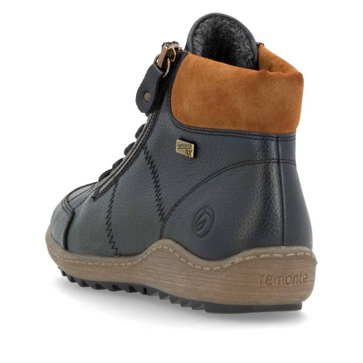Remonte Artikelnummer R1457-14 remonte Damen Schnürschuhe dunkelblau-nougatbraun Kostenloser Versand