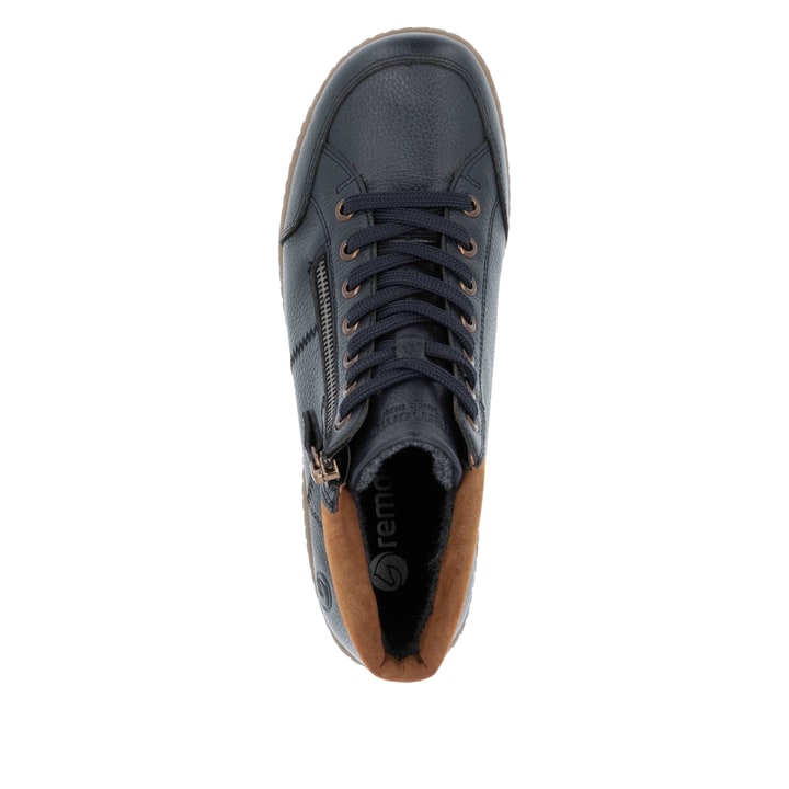 Remonte Artikelnummer R1457-14 remonte Damen Schnürschuhe dunkelblau-nougatbraun Kostenloser Versand