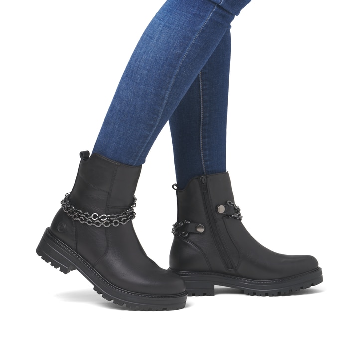 Remonte Artikelnummer D2285-00 remonte Damen Biker Boots nachtschwarz Limitierter Zeitrabatt