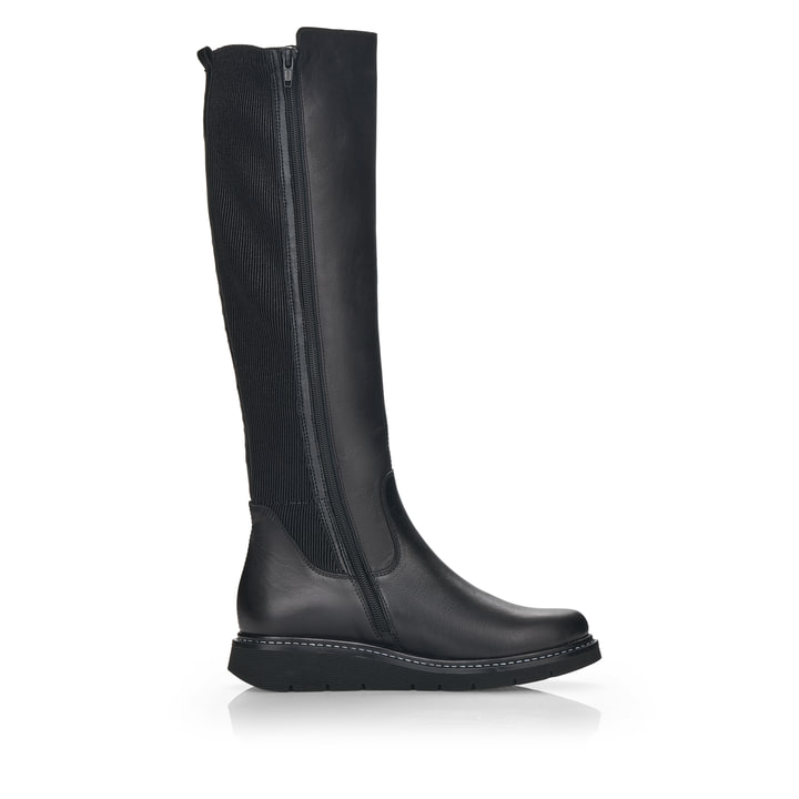 Remonte Artikelnummer D3975-01 remonte Damen Hochschaftstiefel tiefschwarz Preisnachlass