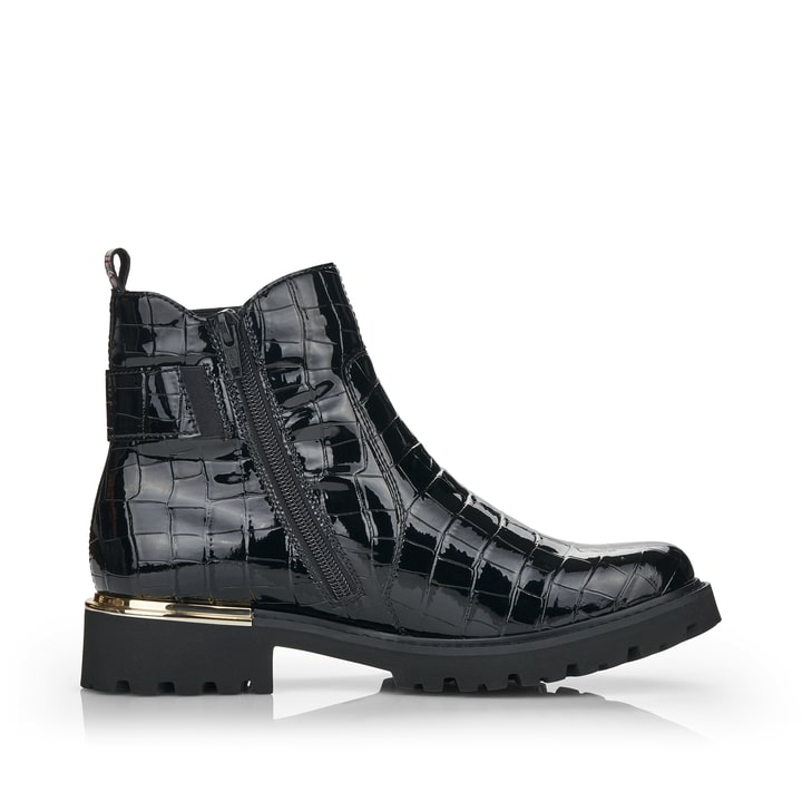 Remonte Artikelnummer D8684-02 remonte Damen Chelsea Boots lackschwarz Saisonschlussverkauf