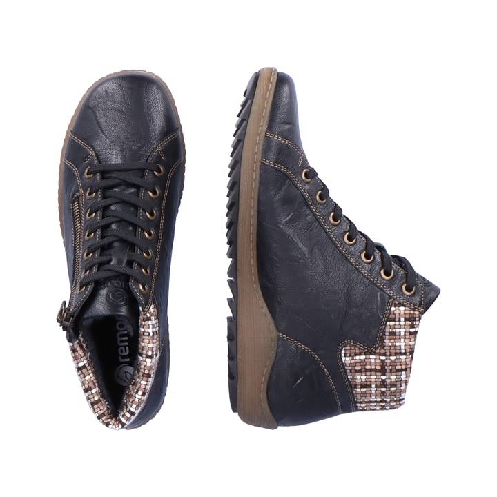 Remonte Artikelnummer R1485-01 remonte Damen Schnürschuhe graphitschwarz Lagerräumung