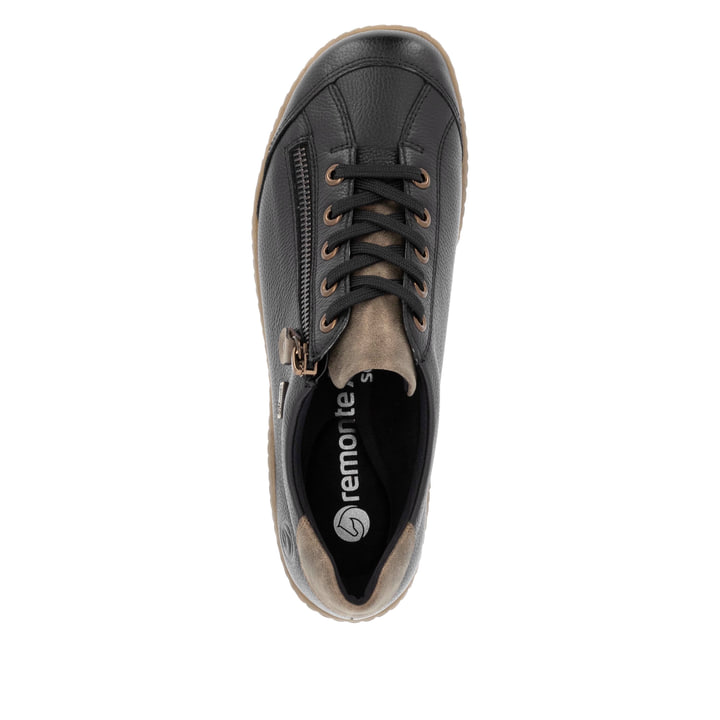 Remonte Artikelnummer R1402-08 remonte Damen Schnürschuhe urbanschwarz-zimtbraun Top Angebot