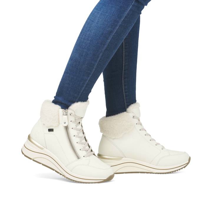 Remonte Artikelnummer D0T77-80 remonte Damen Schnürstiefel schneeweiß Kostenloser Versand international
