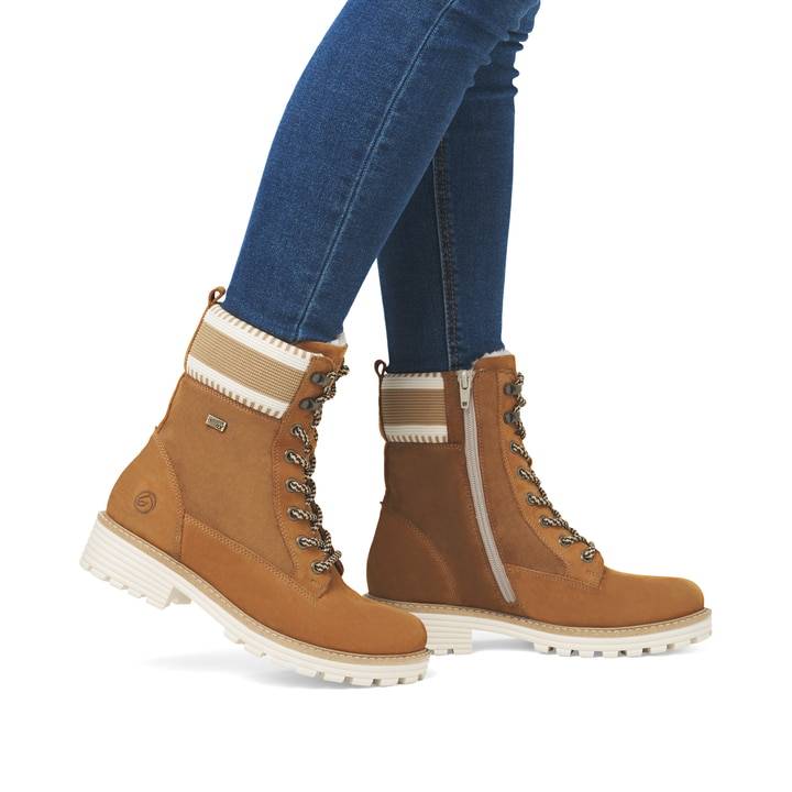 Remonte Artikelnummer D0W77-22 remonte Damen Schnürstiefel kupfer Exklusivangebot