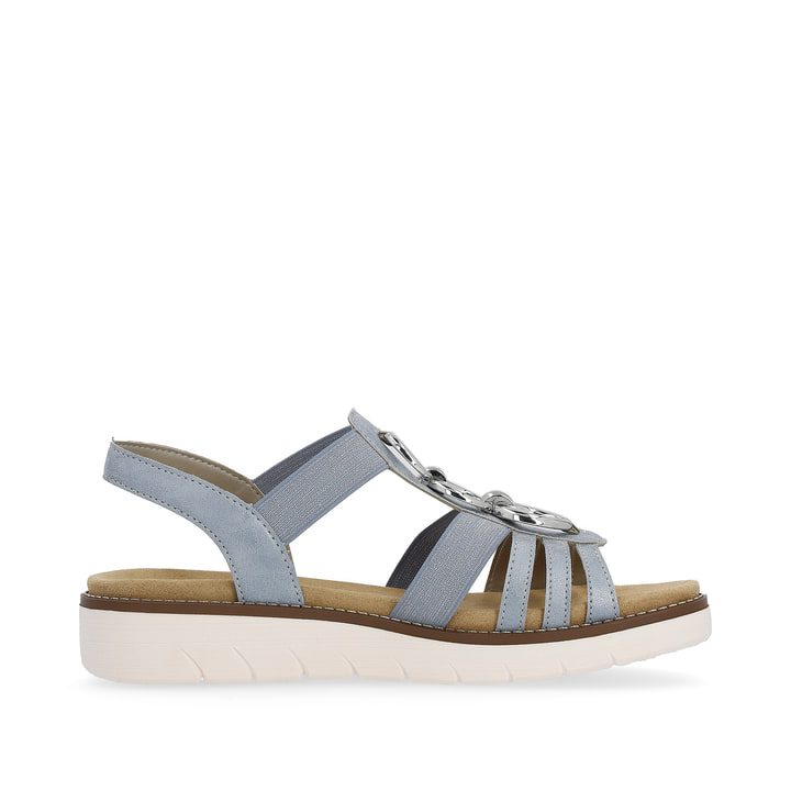 Remonte Artikelnummer D2073-12 remonte Damen Riemchensandalen babyblau-silber Weihnachtsangebot