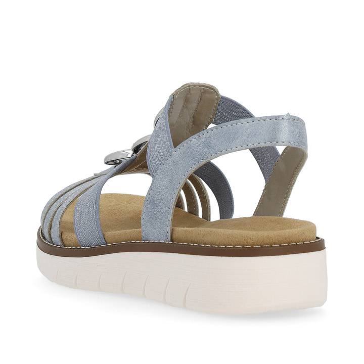 Remonte Artikelnummer D2073-12 remonte Damen Riemchensandalen babyblau-silber Weihnachtsangebot