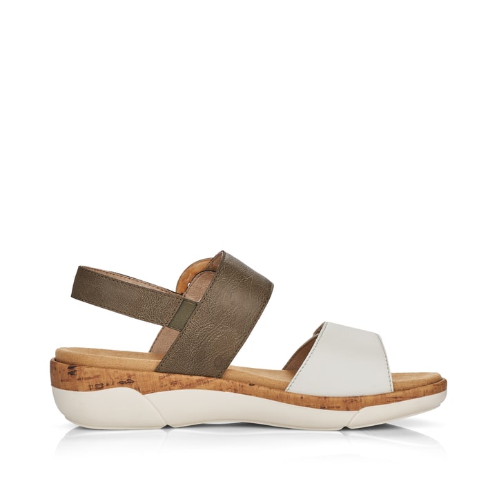 Remonte Artikelnummer R6853-54 remonte Damen Riemchensandalen olivgrün-altweiß Vatertagsangebot