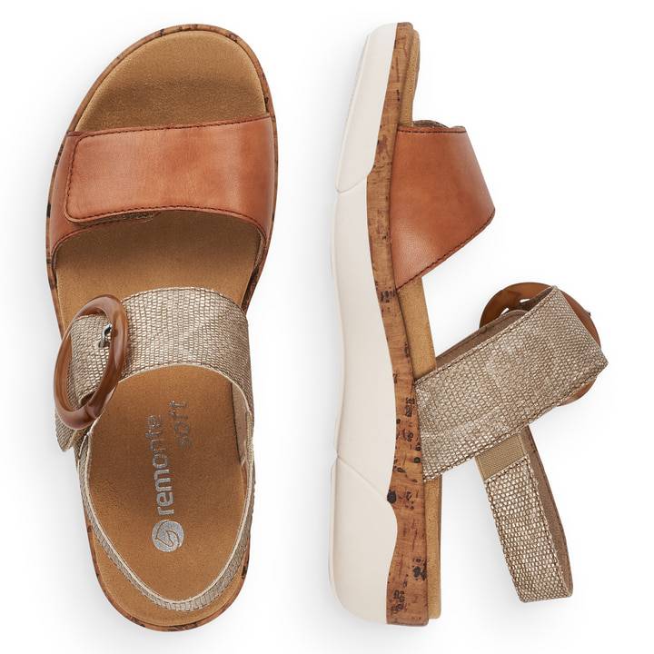 Remonte Artikelnummer R6853-90 remonte Damen Riemchensandalen karamellbraun Valentinstagsangebot