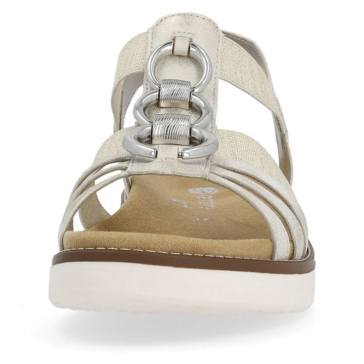 Remonte Artikelnummer D2073-60 remonte Damen Riemchensandalen cremebeige-silber Exklusive Angebote