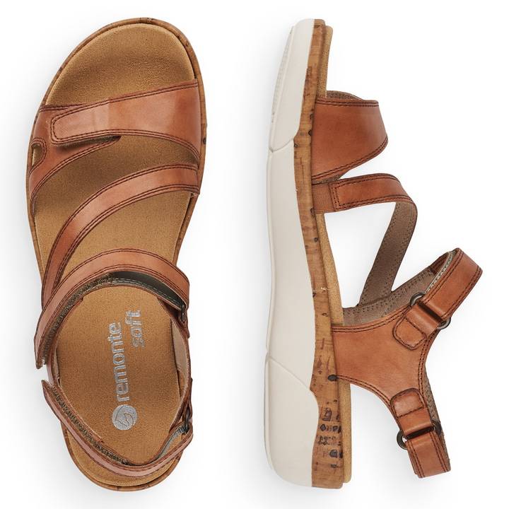 Remonte Artikelnummer R6850-22 remonte Damen Riemchensandalen karamellbraun Bestseller