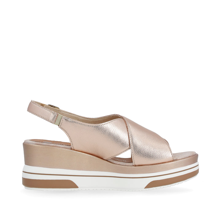 Remonte Artikelnummer D1P53-31 remonte Damen Keilsandaletten metallicrosé Tiefpreis