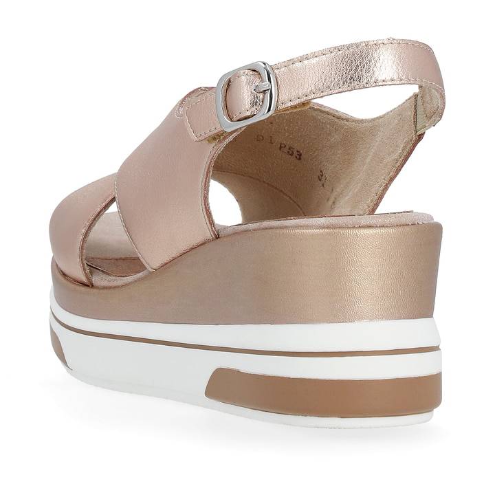 Remonte Artikelnummer D1P53-31 remonte Damen Keilsandaletten metallicrosé Tiefpreis