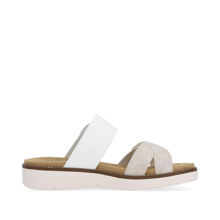Remonte Artikelnummer D2048-90 remonte Damen Pantoletten metallicrosé-lilienweiß Bis zu 50% Rabatt