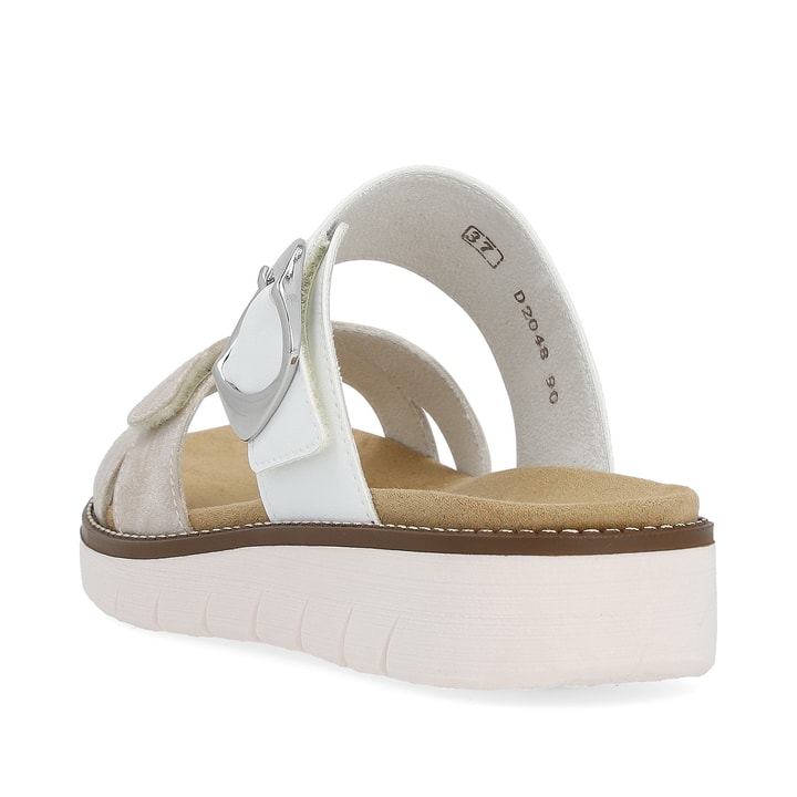 Remonte Artikelnummer D2048-90 remonte Damen Pantoletten metallicrosé-lilienweiß Bis zu 50% Rabatt