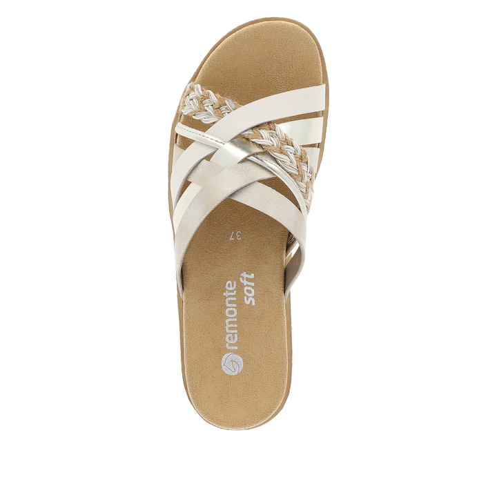 Remonte Artikelnummer D0Q50-90 remonte Damen Pantoletten champagner-metallic Riesige Rabatte