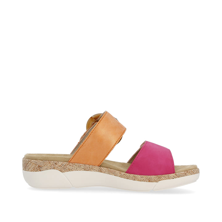 Remonte Artikelnummer R6858-38 remonte Damen Pantoletten apricot-magenta 50% Rabatt für begrenzte Zeit