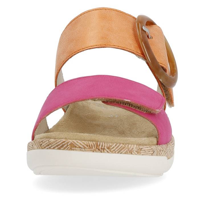 Remonte Artikelnummer R6858-38 remonte Damen Pantoletten apricot-magenta 50% Rabatt für begrenzte Zeit