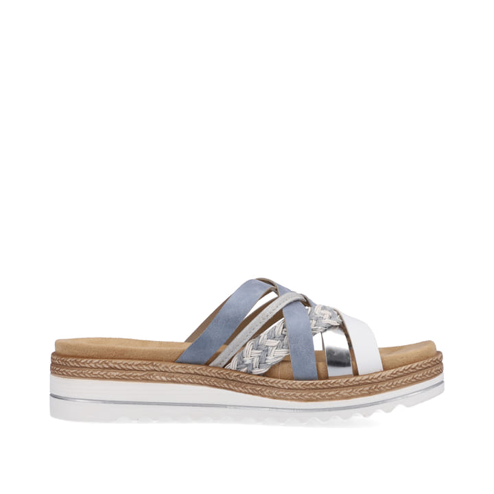 Remonte Artikelnummer D0Q50-12 remonte Damen Pantoletten pastellblau-metallic Blitzverkäufe