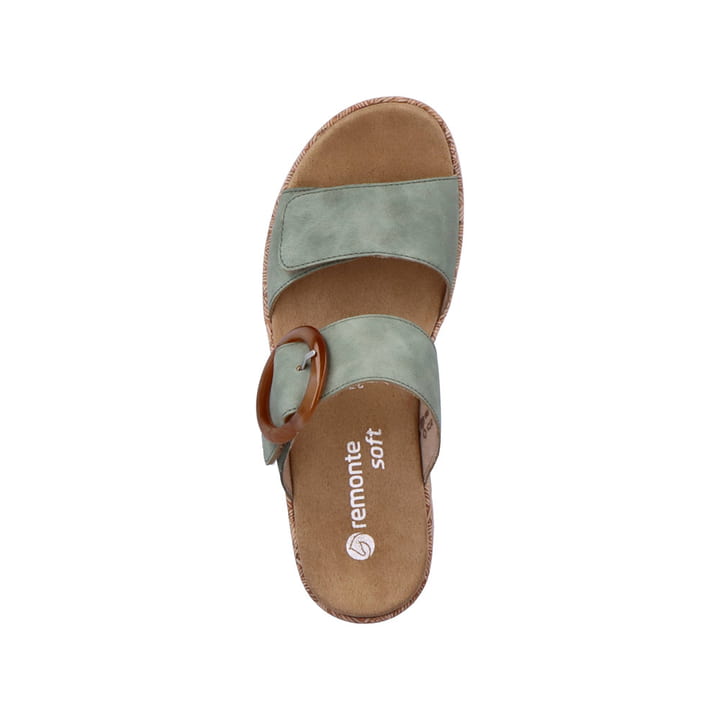 Remonte Artikelnummer R6858-52 remonte Damen Pantoletten grünblau Vatertagsangebot