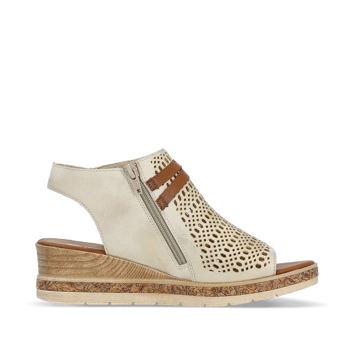 Remonte Artikelnummer D3075-60 remonte Damen Keilsandaletten cremebeige VIP-Rabatte