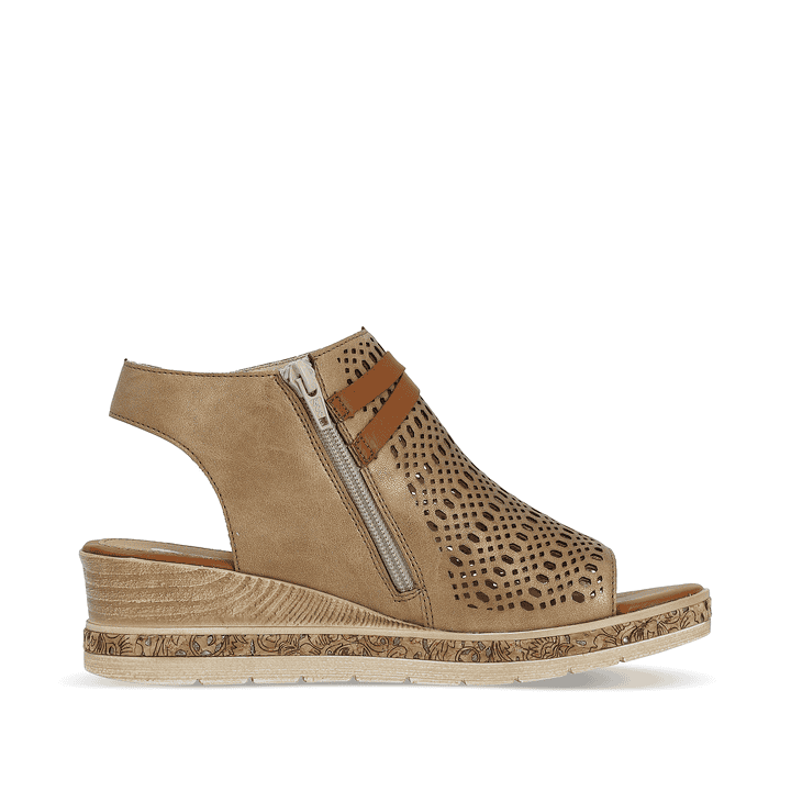 Remonte Artikelnummer D3075-90 remonte Damen Keilsandaletten bronze Super Sparpreis