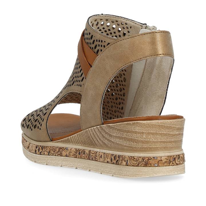 Remonte Artikelnummer D3075-90 remonte Damen Keilsandaletten bronze Super Sparpreis