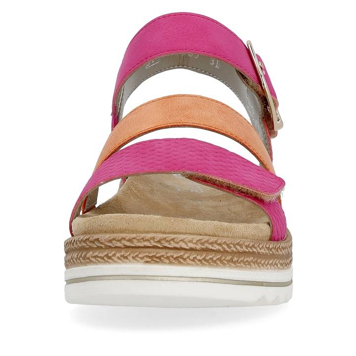 Remonte Artikelnummer D0Q55-31 remonte Damen Riemchensandalen magenta-rostorange Kostenloser Versand international