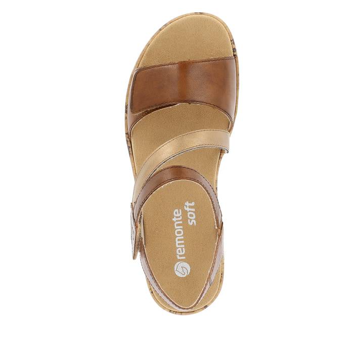 Remonte Artikelnummer R6860-24 remonte Damen Riemchensandalen nussbraun Fabrikladen