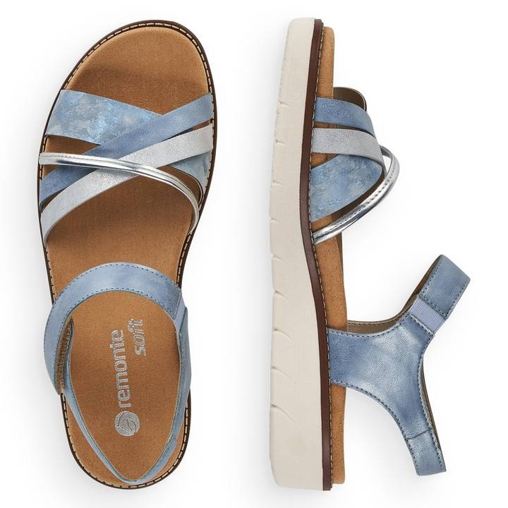 Remonte Artikelnummer D2058-12 remonte Damen Riemchensandalen himmelblau Begrenzt auf 3 Tage