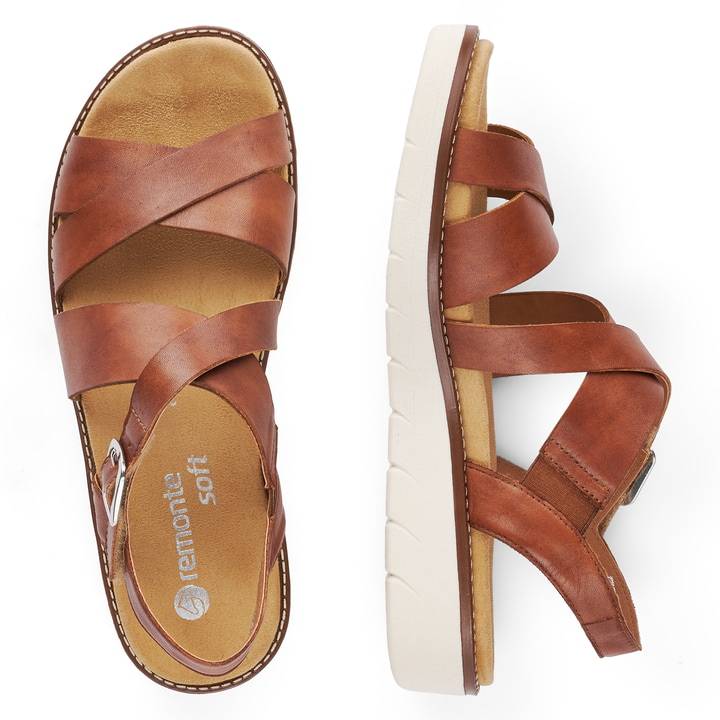 Remonte Artikelnummer D2060-24 remonte Damen Riemchensandalen schokobraun Im Verkauf