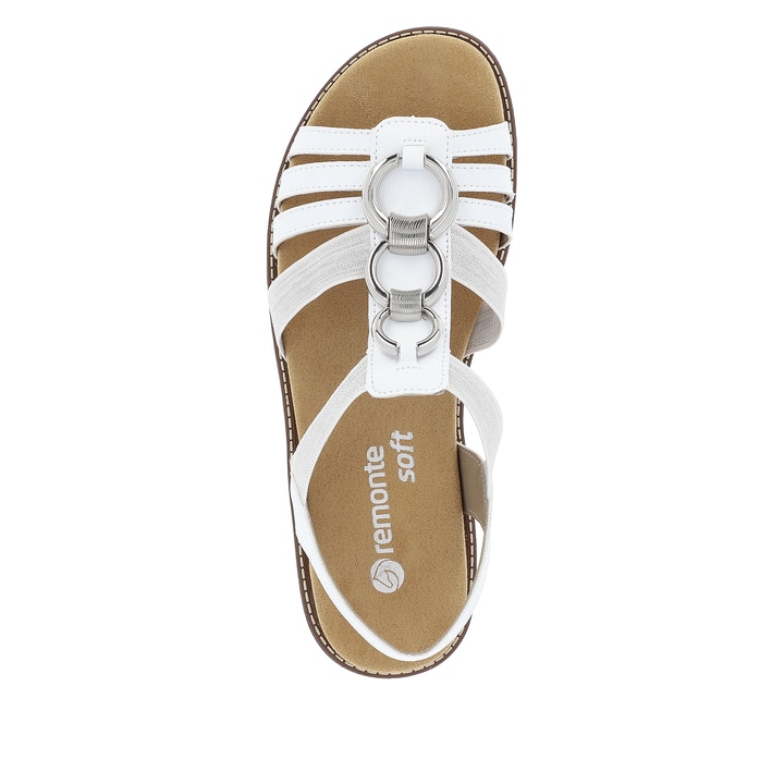 Remonte Artikelnummer D2073-80 remonte Damen Riemchensandalen edelweiß-silber 2025