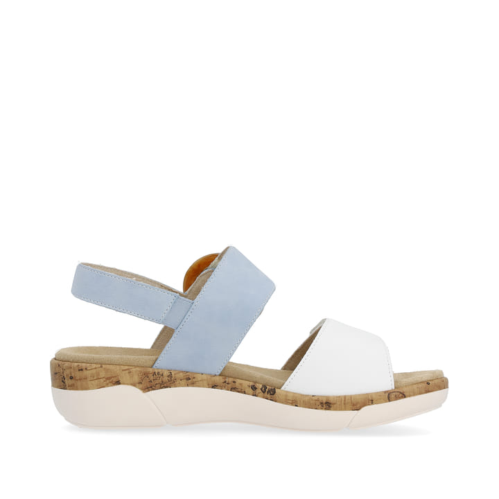 Remonte Artikelnummer R6853-10 remonte Damen Riemchensandalen babyblau-kristallweiß Fabrikpreis