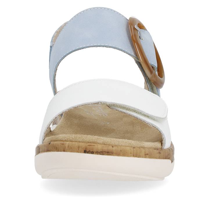 Remonte Artikelnummer R6853-10 remonte Damen Riemchensandalen babyblau-kristallweiß Fabrikpreis