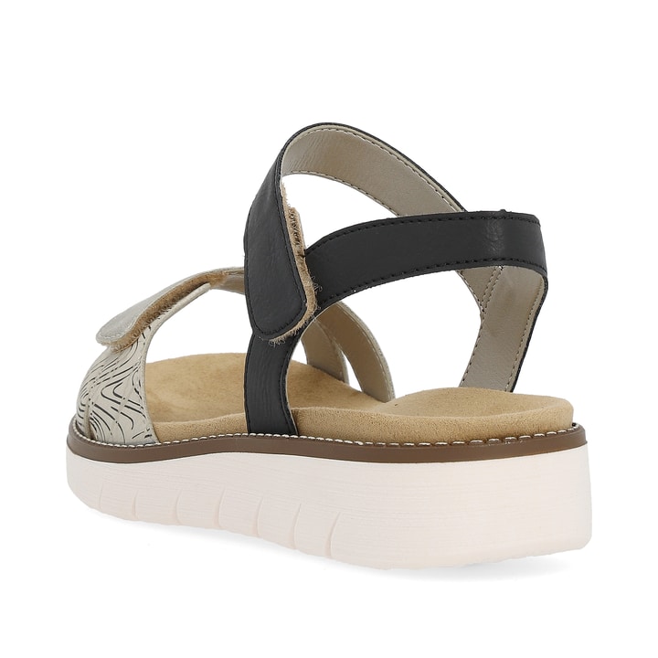 Remonte Artikelnummer D2049-63 remonte Damen Riemchensandalen sandbeige-tiefschwarz Großer Ausverkauf