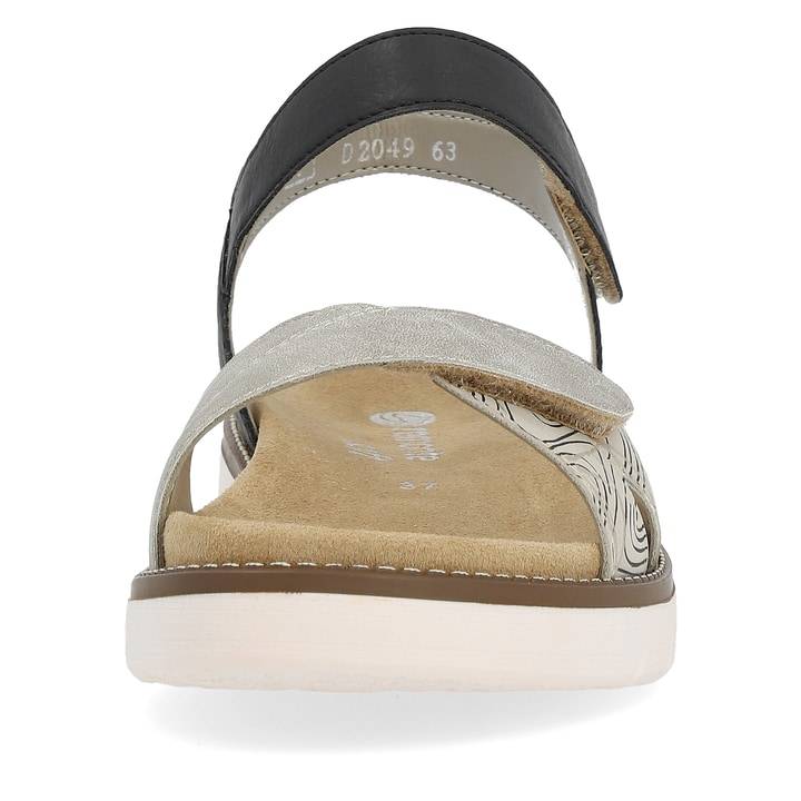 Remonte Artikelnummer D2049-63 remonte Damen Riemchensandalen sandbeige-tiefschwarz Großer Ausverkauf