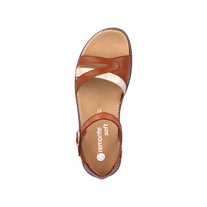 Remonte Artikelnummer D2046-24 remonte Damen Riemchensandalen karamellbraun Weihnachtsangebot