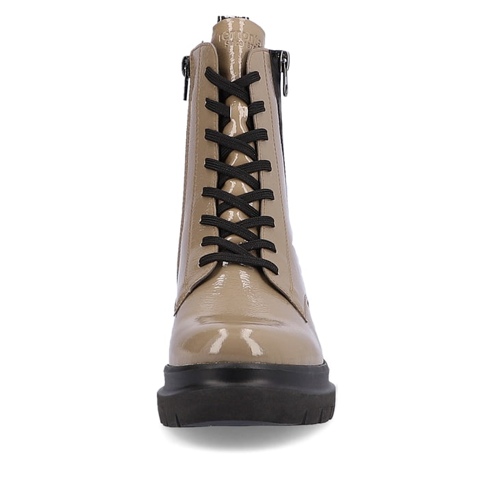 Remonte Artikelnummer D8975-20 remonte Damen Schnürstiefel sandbeige-schwarz Jubiläumsangebot