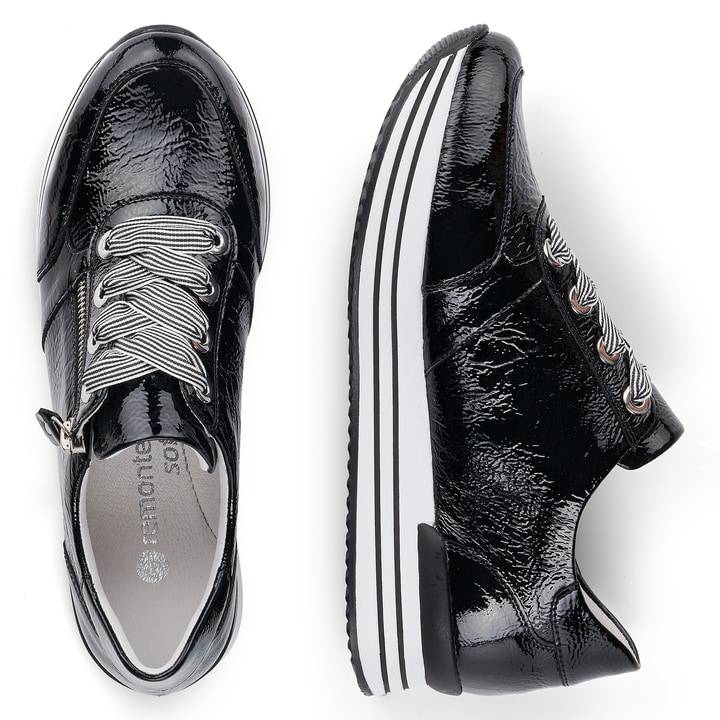 Remonte Artikelnummer D1302-02 remonte Damen Sneaker glanzschwarz Exklusive Angebote