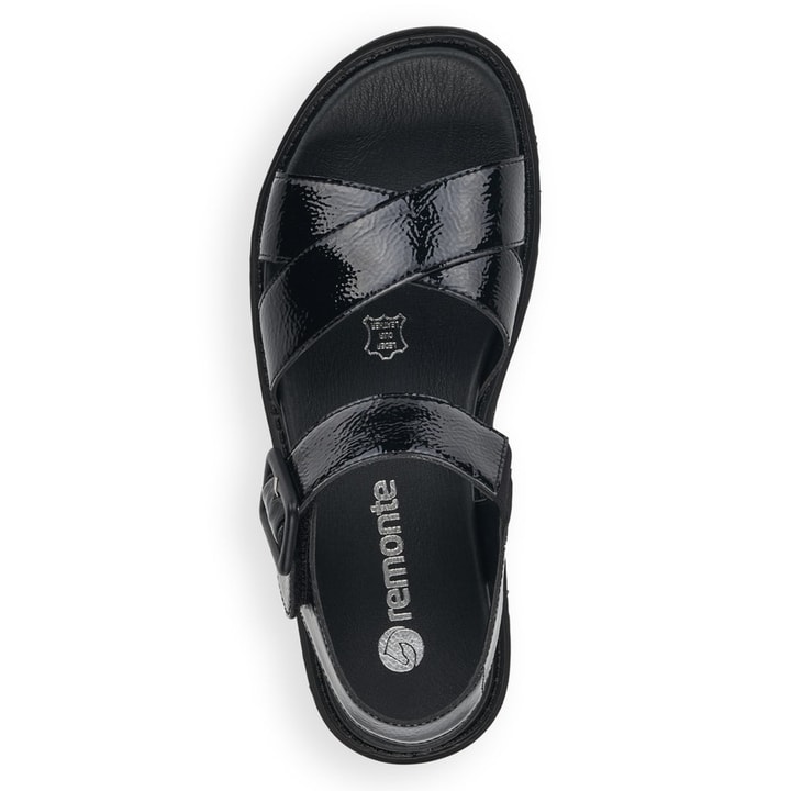 Remonte Artikelnummer D7950-01 remonte Damen Riemchensandalen glanzschwarz Blitzangebot