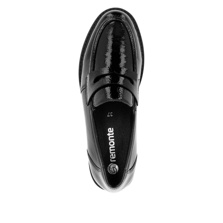 Remonte Artikelnummer D8602-00 remonte Damen Loafers glanzschwarz Neuheiten